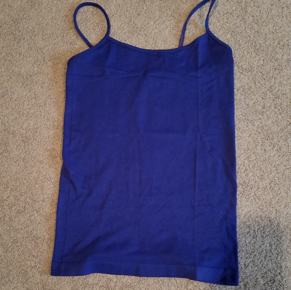 Bright blue spaghetti strap tank Small